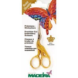 Gold Plated Stork Embroidery Scissors