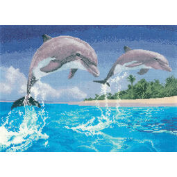 Dolphins Cross Stitch Kit