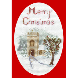 The Church Christmas Card Cross Stitch Kit