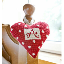 Red Alphabet Lavender Heart Tapestry Kit