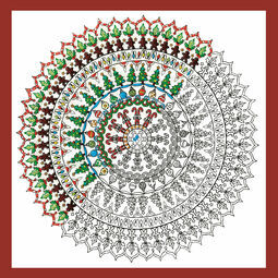 Zenbroidery - Christmas Mandala Fabric Pack