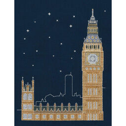 London By Night Glow In The Dark Cross Stitch Kit