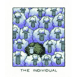 'The Individual' Sheep Cross Stitch Kit