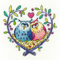 Love Owls Cross Stitch Kit