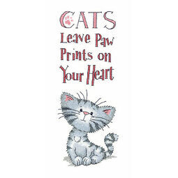 Cats Paw Prints Cross Stitch Kit