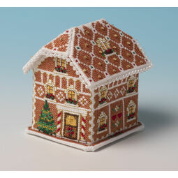 Gingerbread Lodge 3D Cross Stitch Kit