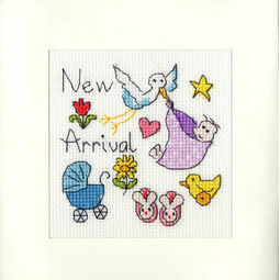 New Baby Cross Stitch Card Kit