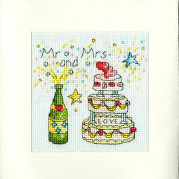 Cheers Cross Stitch Wedding Card Kit