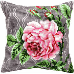 Tender Rose 2 Cross Stitch Cushion Panel Kit