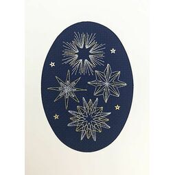 Shining Stars Cross Stitch Christmas Card Kit