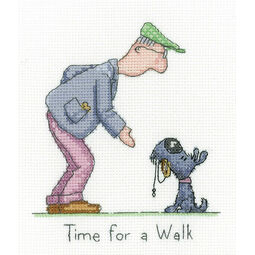 Time For A Walk Golden Years Cross Stitch Kit