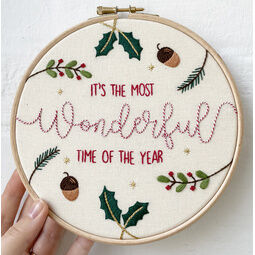 Wonderful Time Embroidery Kit (hoop not included)