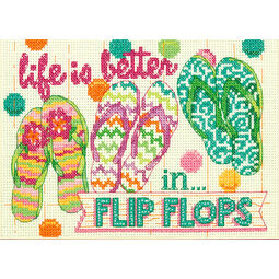 Flip Flops Cross Stitch Kit