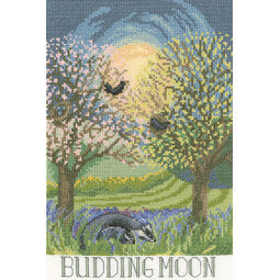 Budding Moon Cross Stitch Kit