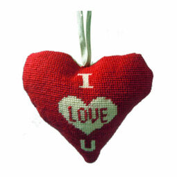 I Love You Lavender Heart Tapestry Kit