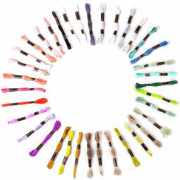 Embroidery Floss - Pastel Colours (36 skeins)