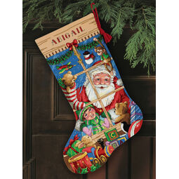 Santa's Toys Stocking Cross Stitch Kit