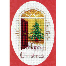 Warm Welcome Cross Stitch Christmas Card Kit