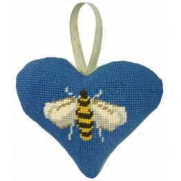 Bee Lavender Heart Tapestry Kit