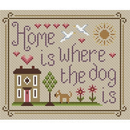 Home Is Where The Dog Is Cross Stitch Kit