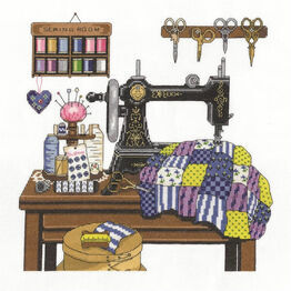 Antique Sewing Room Cross Stitch Kit