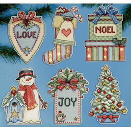 Country Christmas Ornaments Cross Stitch Kit