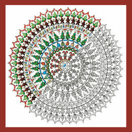 Zenbroidery - Christmas Mandala Fabric Pack