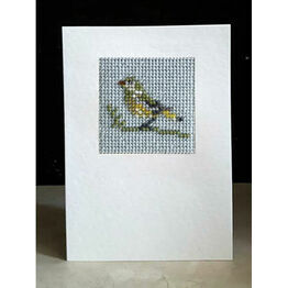 Greenfinch Mini Beadwork Embroidery Card Kit