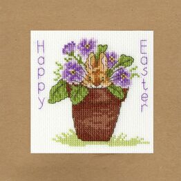 Easter Bunny Cross Stitch Card Kit