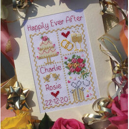 Happily Ever After Cross Stitch Wedding Card Kit