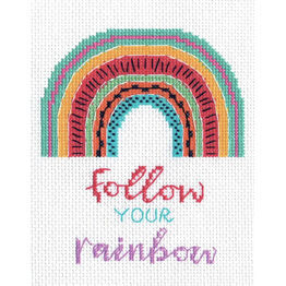 Follow Your Rainbow Cross Stitch Kit