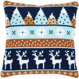 Winter Motifs 2 Chunky Cross Stitch Cushion Panel Kit