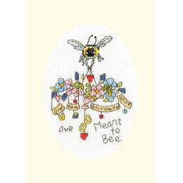 Meant To Bee Cross Stitch Wedding Card Kit