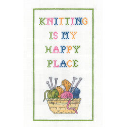 Happy Knitting Cross Stitch Kit