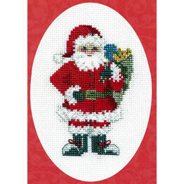 Santa's Sack Christmas Cross Stitch Card Kit