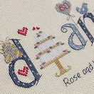 Diamond Wedding 60th Anniversary Word Cross Stitch Sampler Kit additional 3