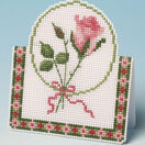 Pink Rose Card 3D Cross Stitch Kit additional 2