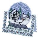 Snow Globe Christmas Card 3D Cross Stitch Kit additional 2