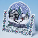 Snow Globe Christmas Card 3D Cross Stitch Kit additional 1