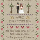 Faith, Hope, Love Wedding Sampler Cross Stitch Kit additional 4