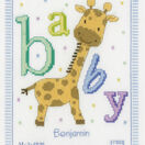 Baby Giraffe Birth Sampler Cross Stitch Kit additional 2