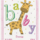 Baby Giraffe Birth Sampler Cross Stitch Kit additional 1