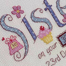 Sister Birthday Cross Stitch Kit additional 2