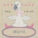 Goose With Bow Birth Record Cross Stitch Kit additional 1