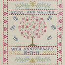 Folk Anniversary Sampler Cross Stitch Kit additional 1