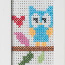 Owl Felt Cross Stitch Kit With Frame additional 1