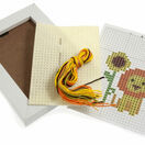 Lion Felt Cross Stitch Kit With Frame additional 2