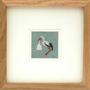 Ophelia The Stork (Blue) Mini Beadwork Embroidery Card Kit additional 2