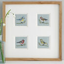 Birds Set Of 4 Mini Beadwork Embroidery Card Kits (Blue Tit, Greenfinch, Chaffinch & Goldfinch) additional 2