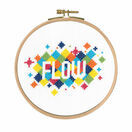 Flow Cross Stitch Kit With Hoop additional 1